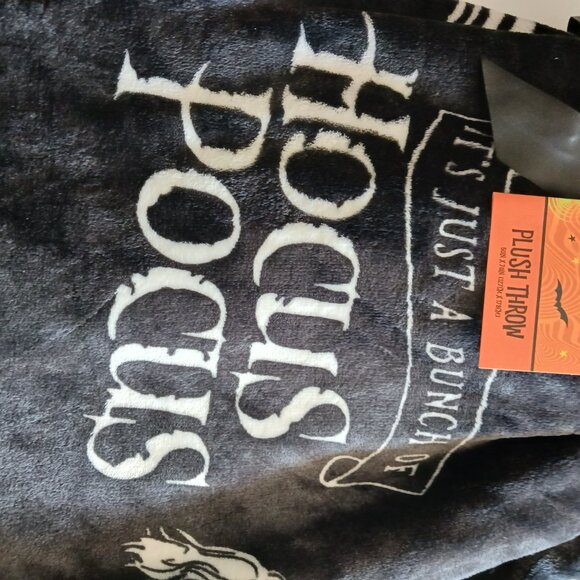 Disney Halloween Hocus Pocus Sanderson Sisters Plush Throw Blanket 50" x 70" - Picture 6 of 10